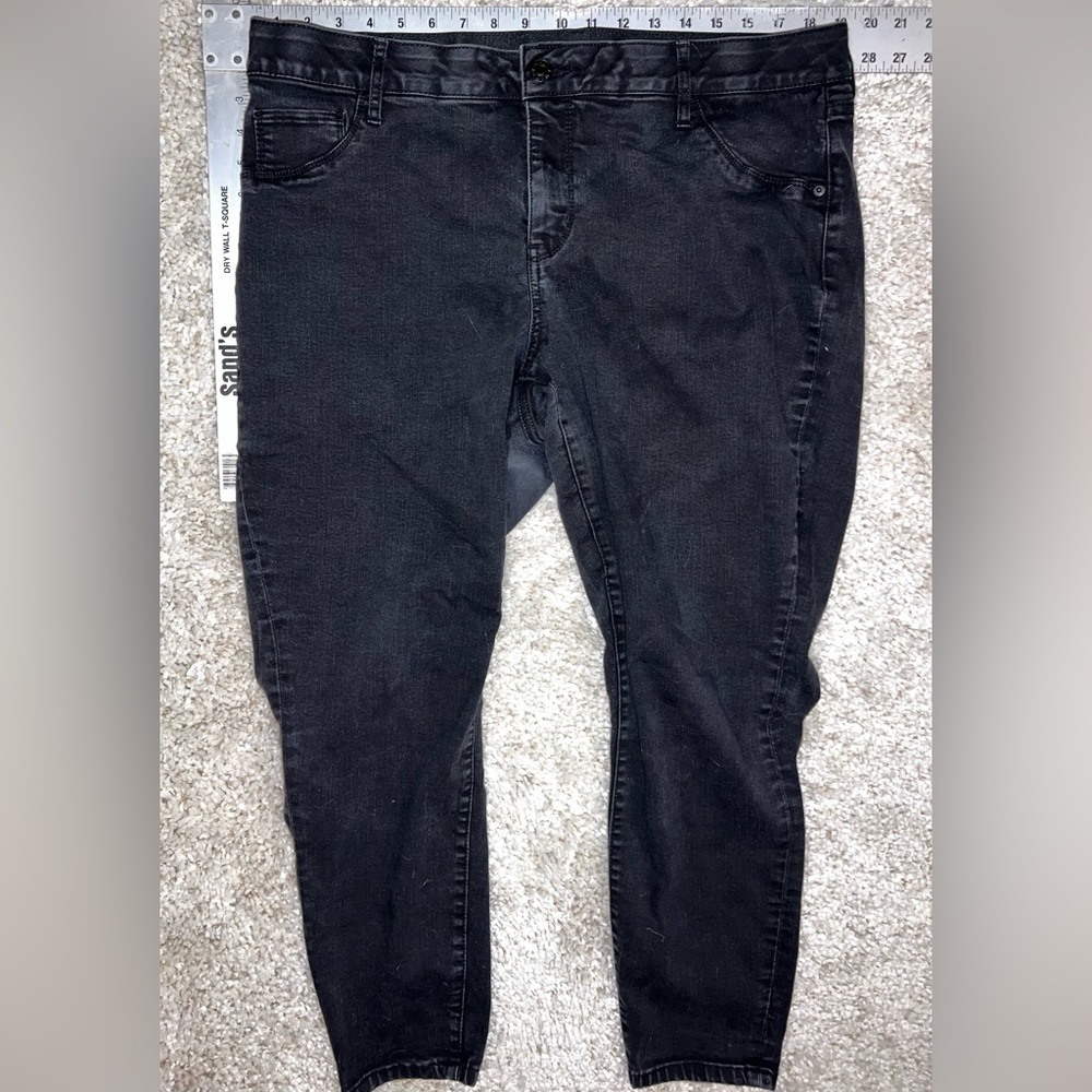 Ava + viv high-waist black skinny jeans